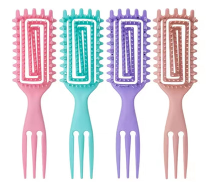 Brosse coiffante 3 en 1 pour boucles