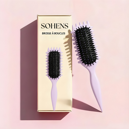 Brosse coiffante 3 en 1 pour boucles