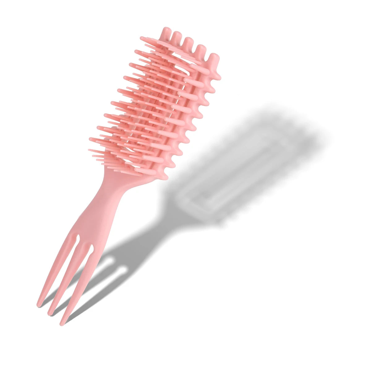 3 in 1 Curl Define Styling Brush Hollow Out Detangling Hair Brush Tangled Hair Comb Shaping Defining Curls Barber Styling Tools